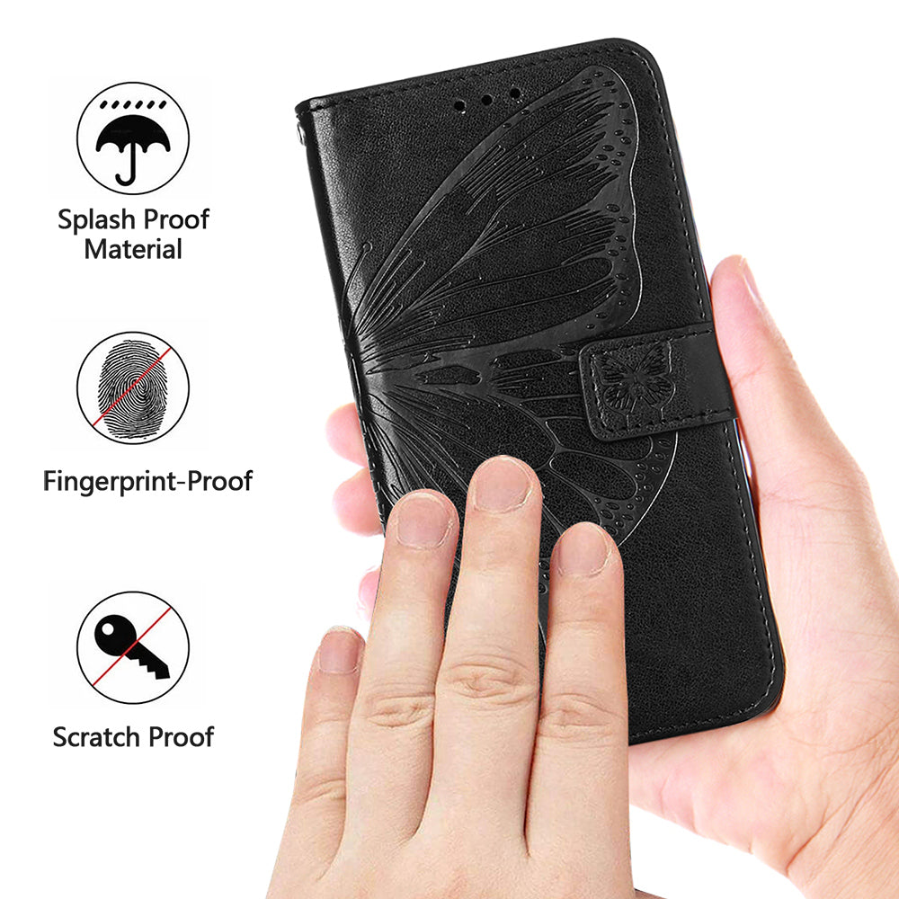 YB Imprinting Series-4 For Samsung Galaxy A25 5G A24 4G Wallet Stand Case Leather Butterfly Imprinted Phone Cover with Strap YB Imprinting Series-4 For Samsung Galaxy A25 5G A24 4G Wallet Stand Case Leather Butterfly Imprinted Phone Cover with Strap